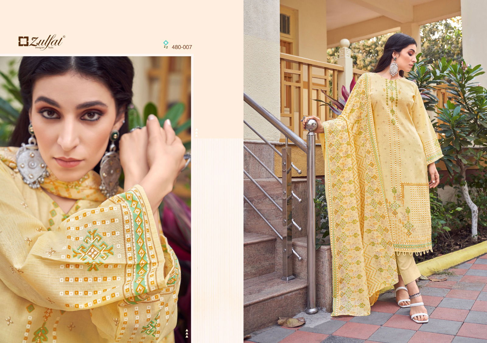 Zulfat Hakoba Wholesale Printed Cotton Dress Material Catalog